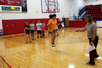 PE teaches 3rd grade Jumprope